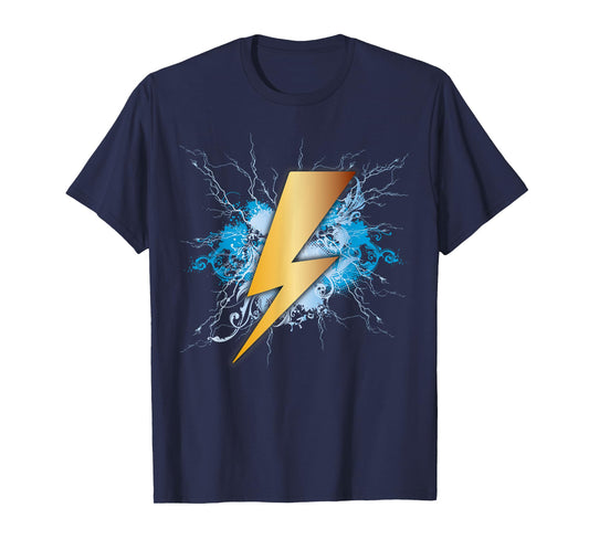 Lighting Bolt Blue Thunderbolt Electrical Storm T-Shirt