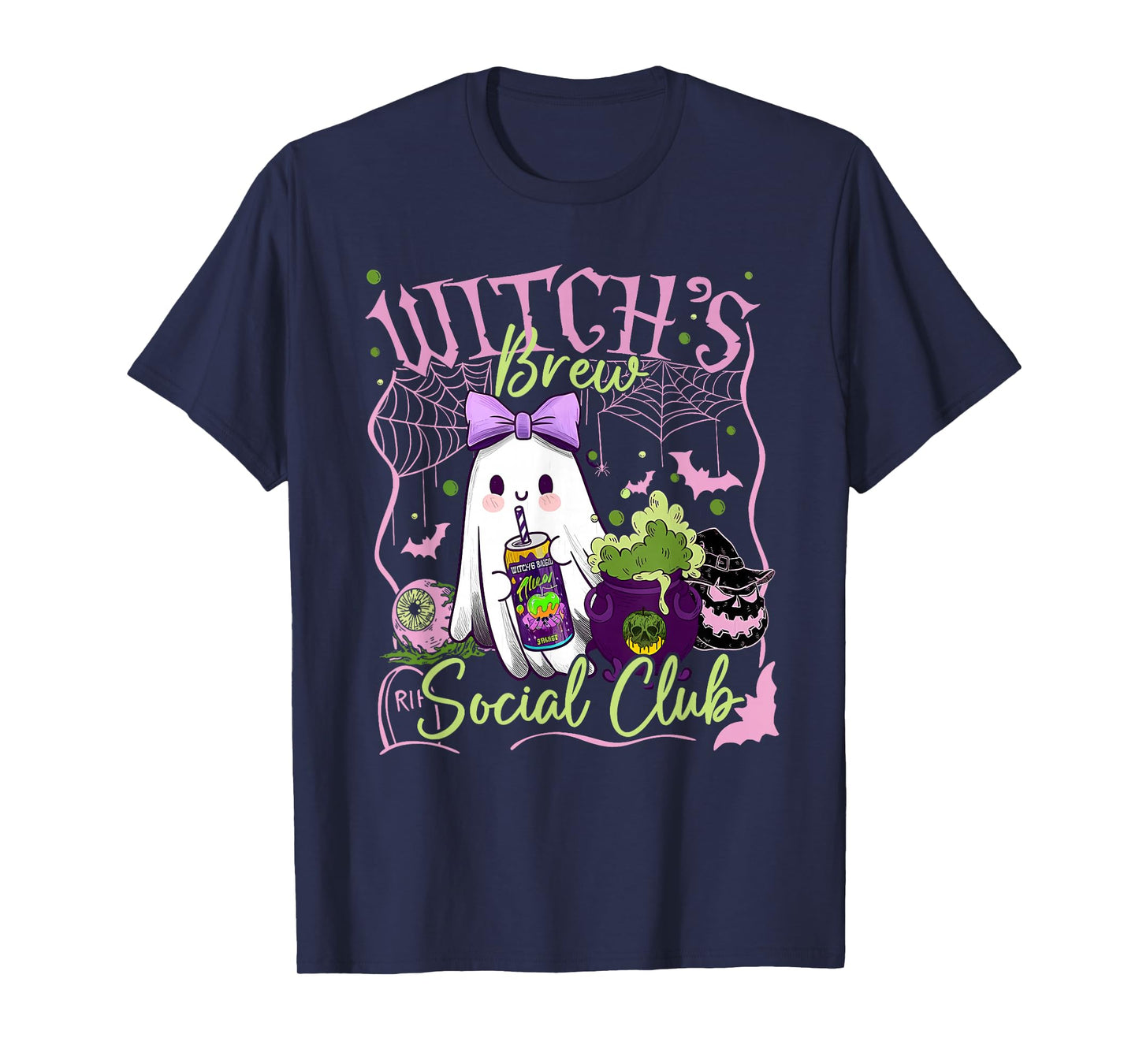 Witch Brew Social Club Witch Halloween Witchy T-Shirt