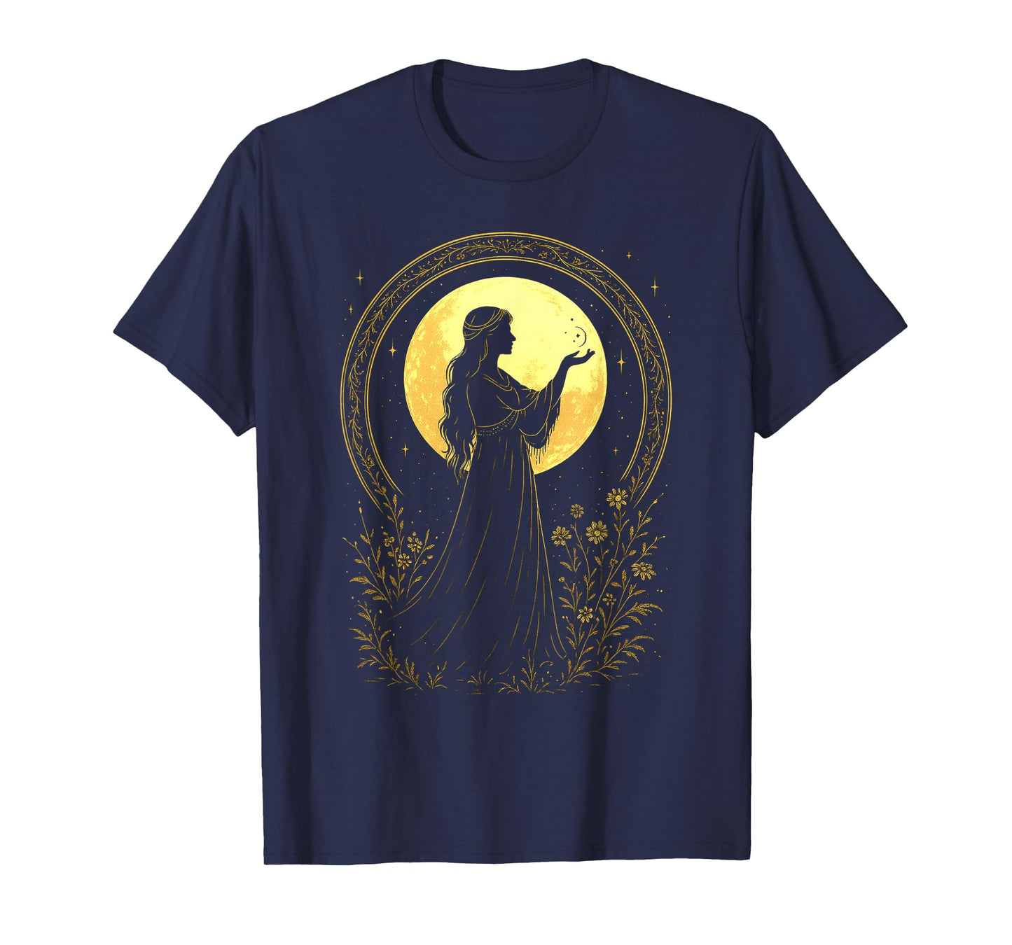 Moon Goddess Celestial Divine Feminine Spiritual Witchy T-Shirt