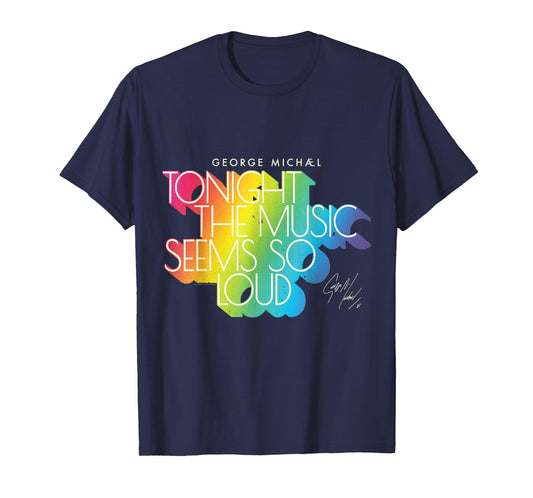 George Michael Tonight the Music Retro Rainbow (Light) T-Shirt
