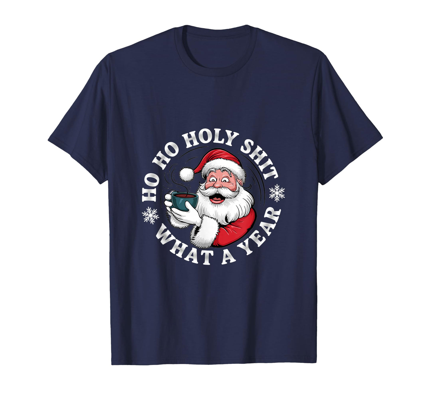 Funny Santa Christmas Coffee Meme Sarcastic Quote Clipart T-Shirt