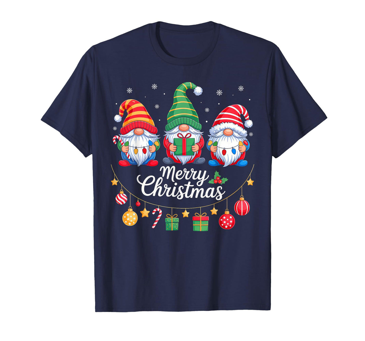 Gnomes Merry Christmas Matching Family Gnome Xmas Pajamas T-Shirt