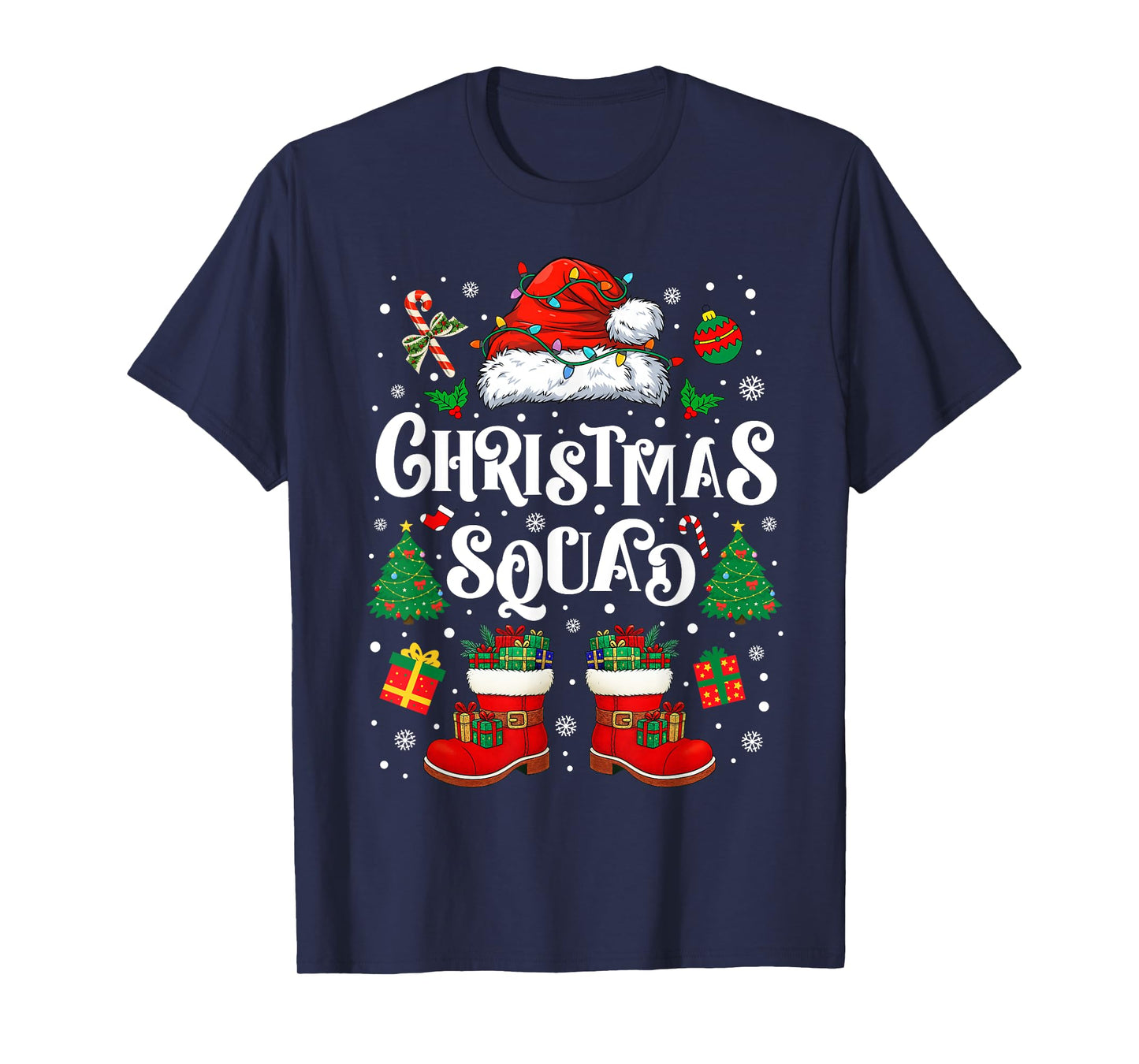 Christmas Squad Xmas PJ Christmas Pajamas Family Kids Friend T-Shirt