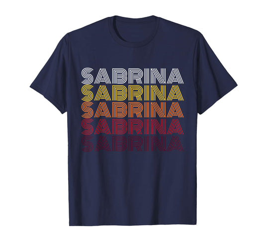 Personalized Name Sabrina Vintage Sabrina Retro T-Shirt
