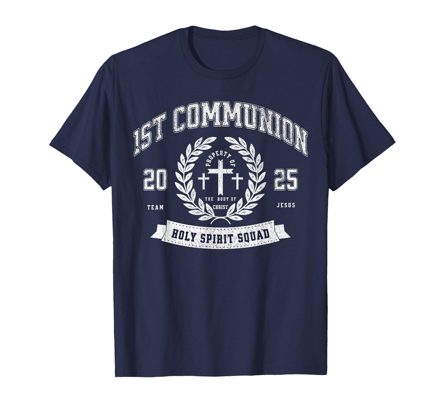 First Communion 2025 Funny Holy Spirit Catholic Religious T-Shirt