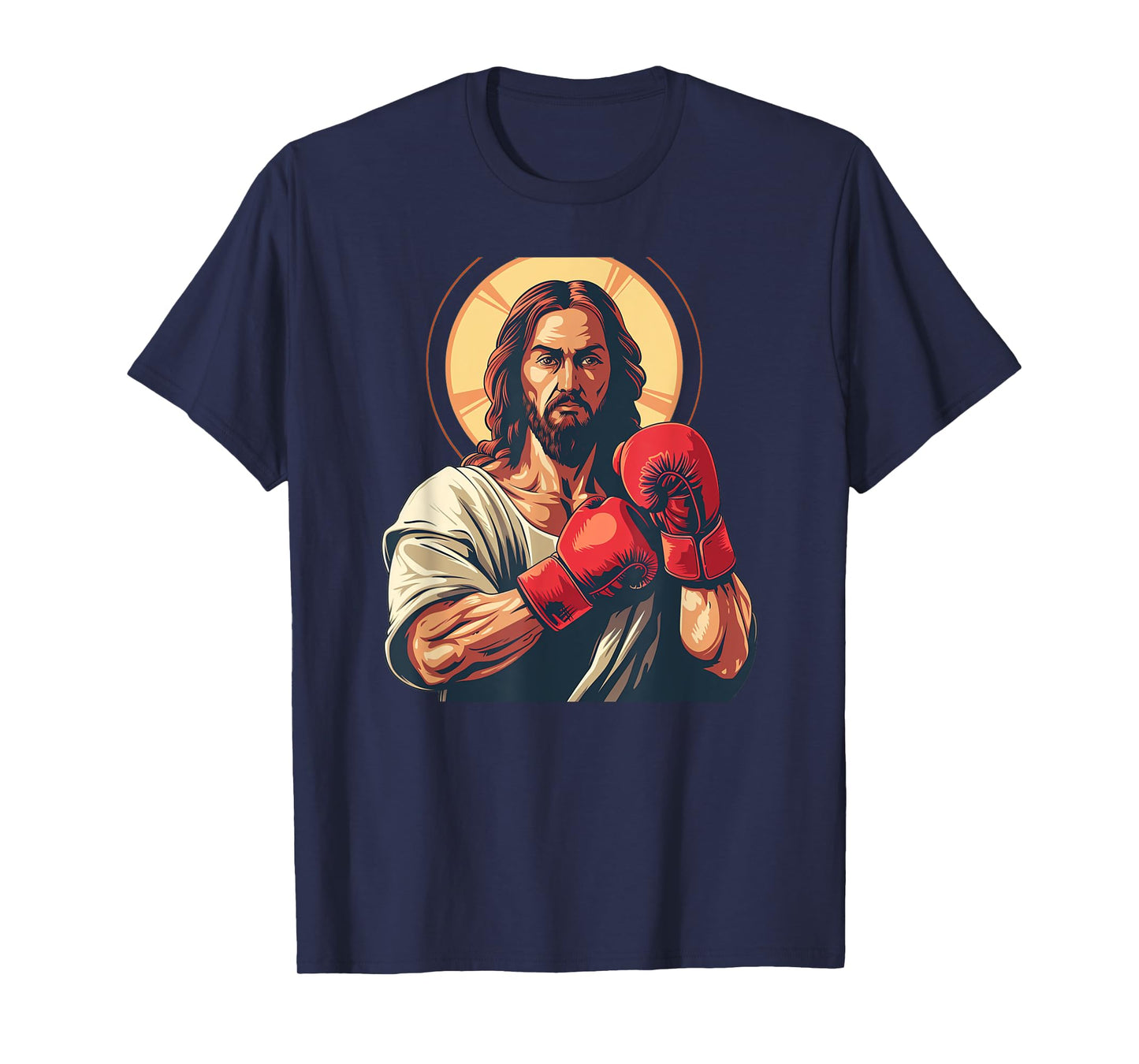 Pretty Jesus with boxing Gloves for Religious and Sports Fan T-Shirt