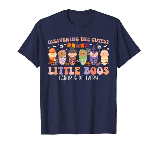 Delivering The Cutest Boos Labor & Delivery Nurse Halloween T-Shirt