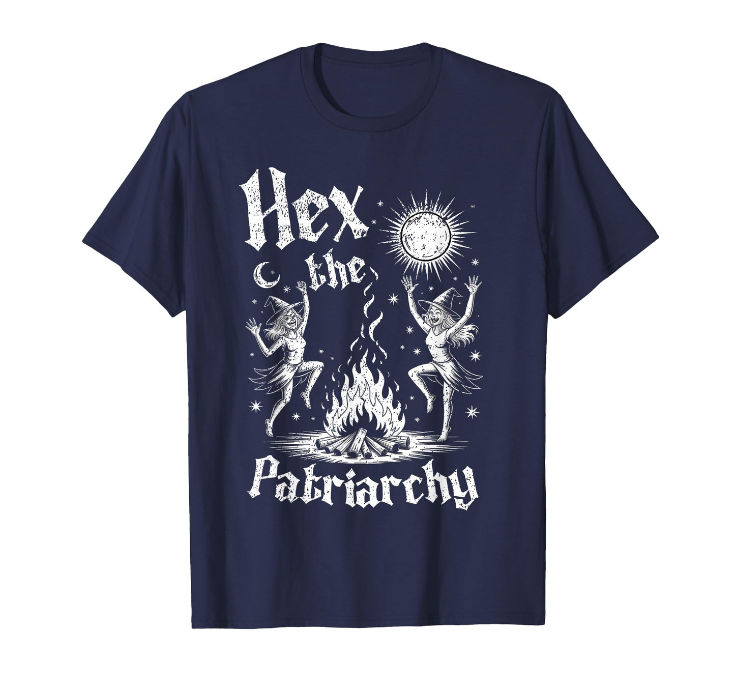 Hex The Patriarchy Halloween Occult Liberal Feminist Witch T-Shirt