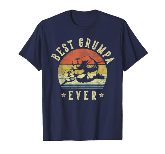 Best Grumpa Ever - Retro Fist Bump Vintage Design Grumpa T-Shirt