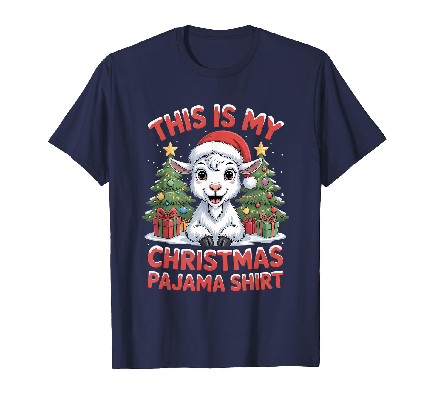 Goat This is My Christmas Pajama T-Shirt