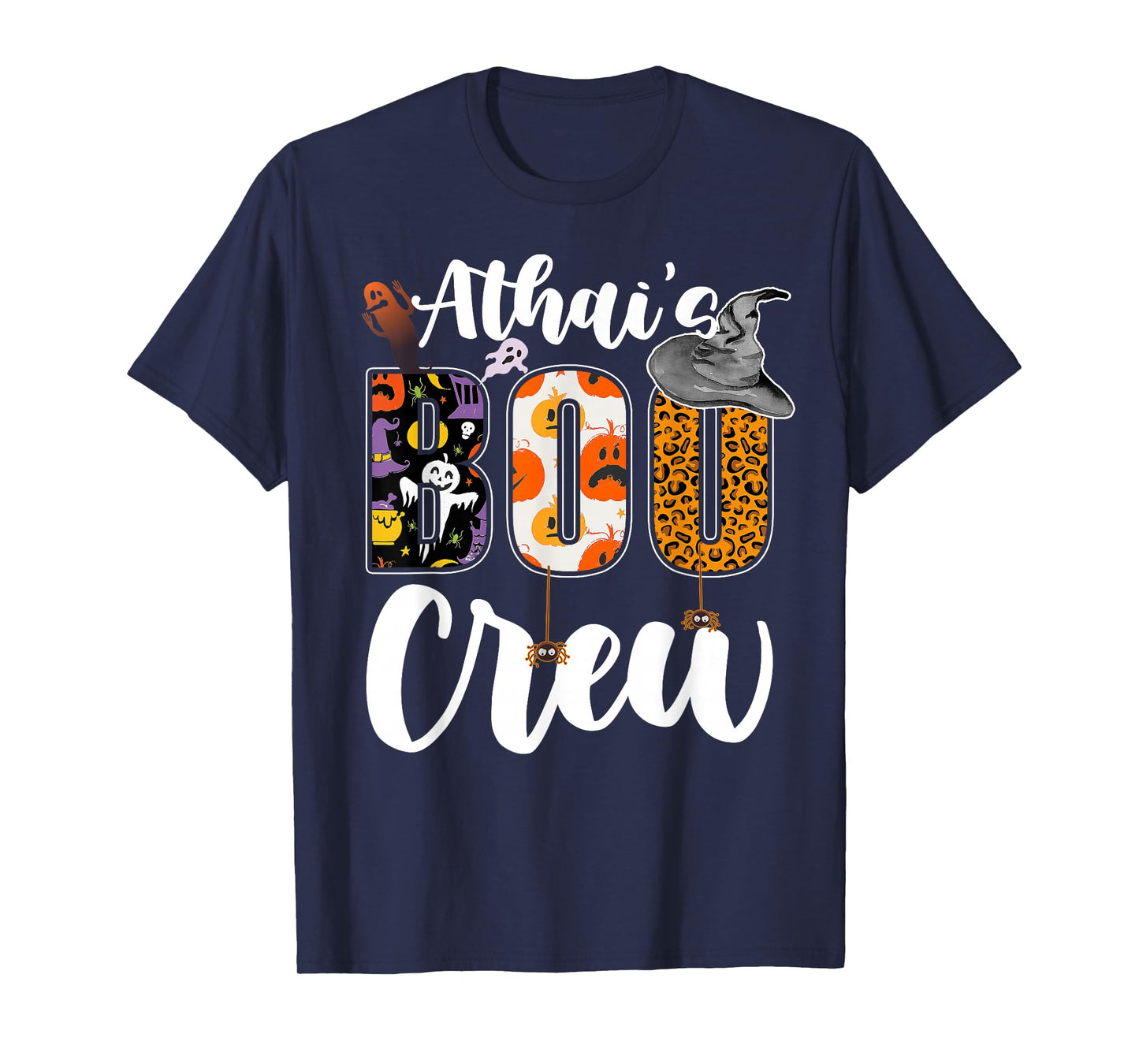 Athai's Boo Crew Halloween Aunt Nephew Niece Matching T-Shirt