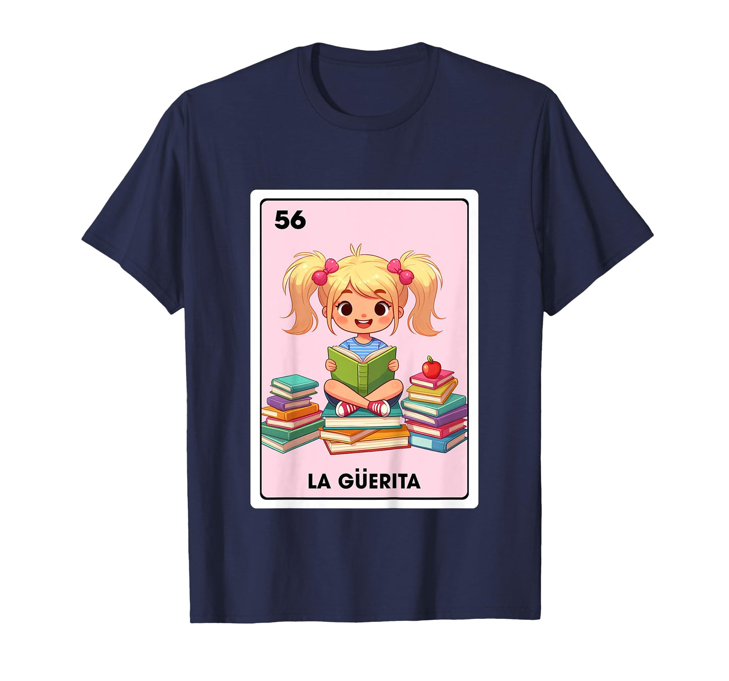 Mexican Blonde Girl Daughter La Guerita Mexican Bingo Card T-Shirt