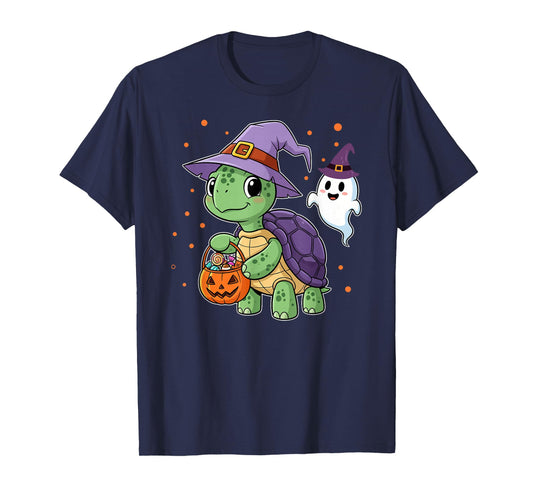 Cute Witch Turtle Halloween T-Shirt
