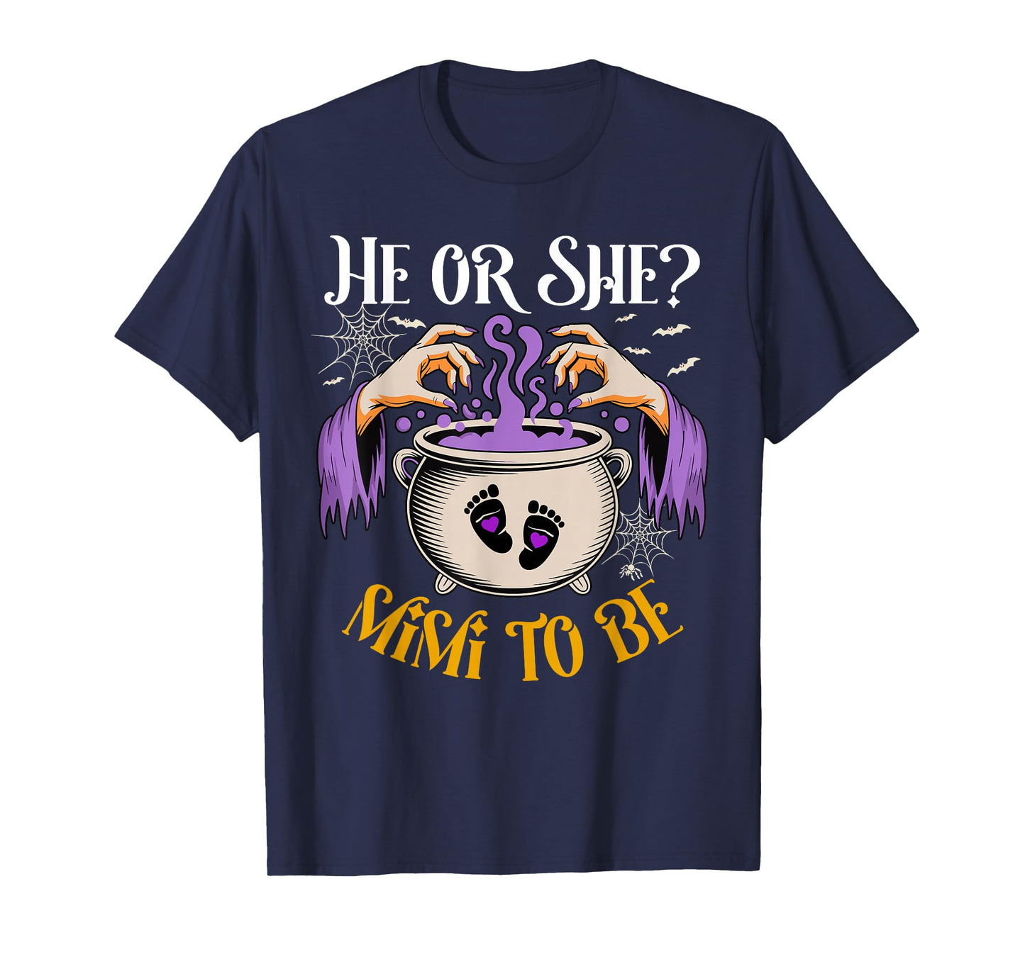 He Or She Mimi to Be Baby Reveal Halloween Costume T-Shirt