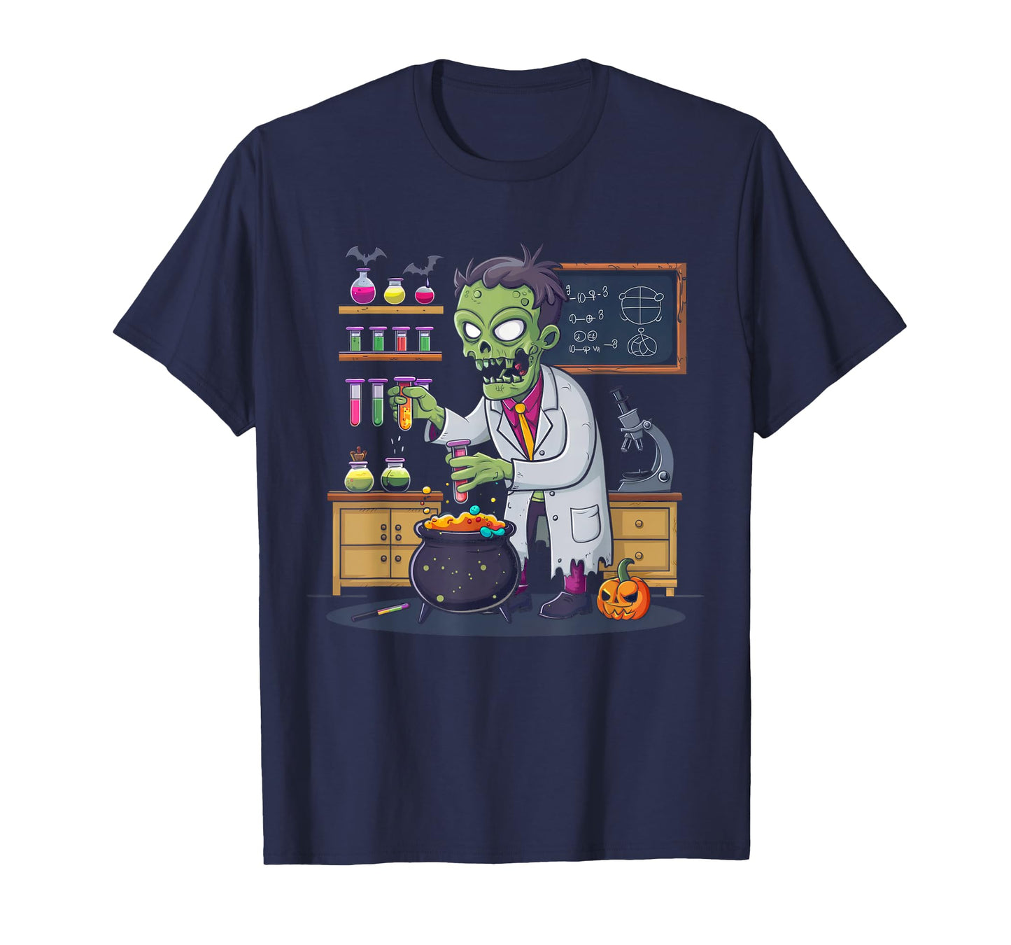 Science Teacher Halloween Shirt Zombie Chemistry Scientist T-Shirt