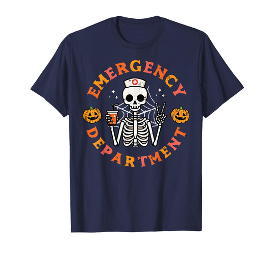 Emergency Department Funny Halloween ER Nurse Women Men T-Shirt
