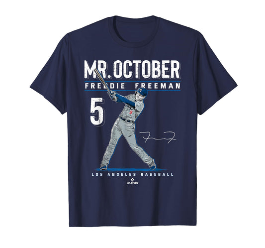 Mr. October Freddie Freeman Los Angeles Baseball MLBPA T-Shirt