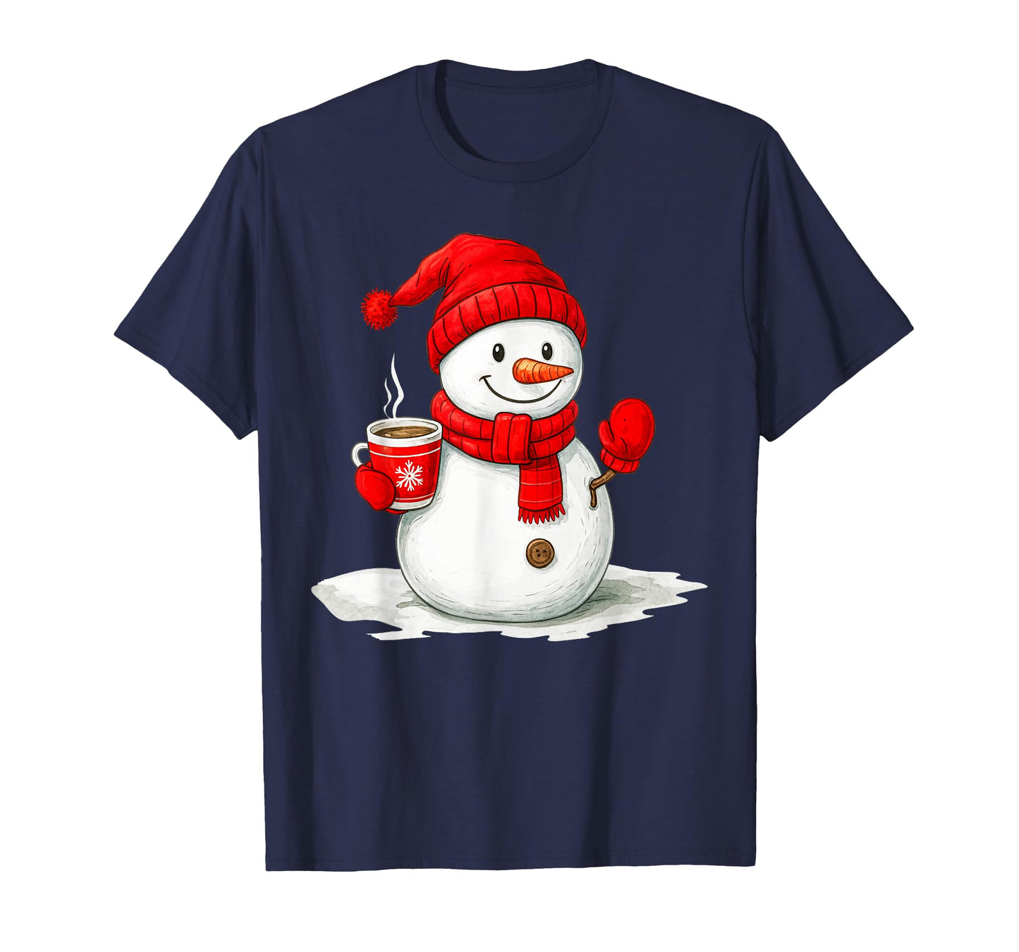 Snowman Family Christmas Matching Costume Men Women Kids T-Shirt