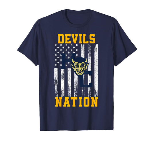 Holmes County Devils Logo Nation HS T-Shirt