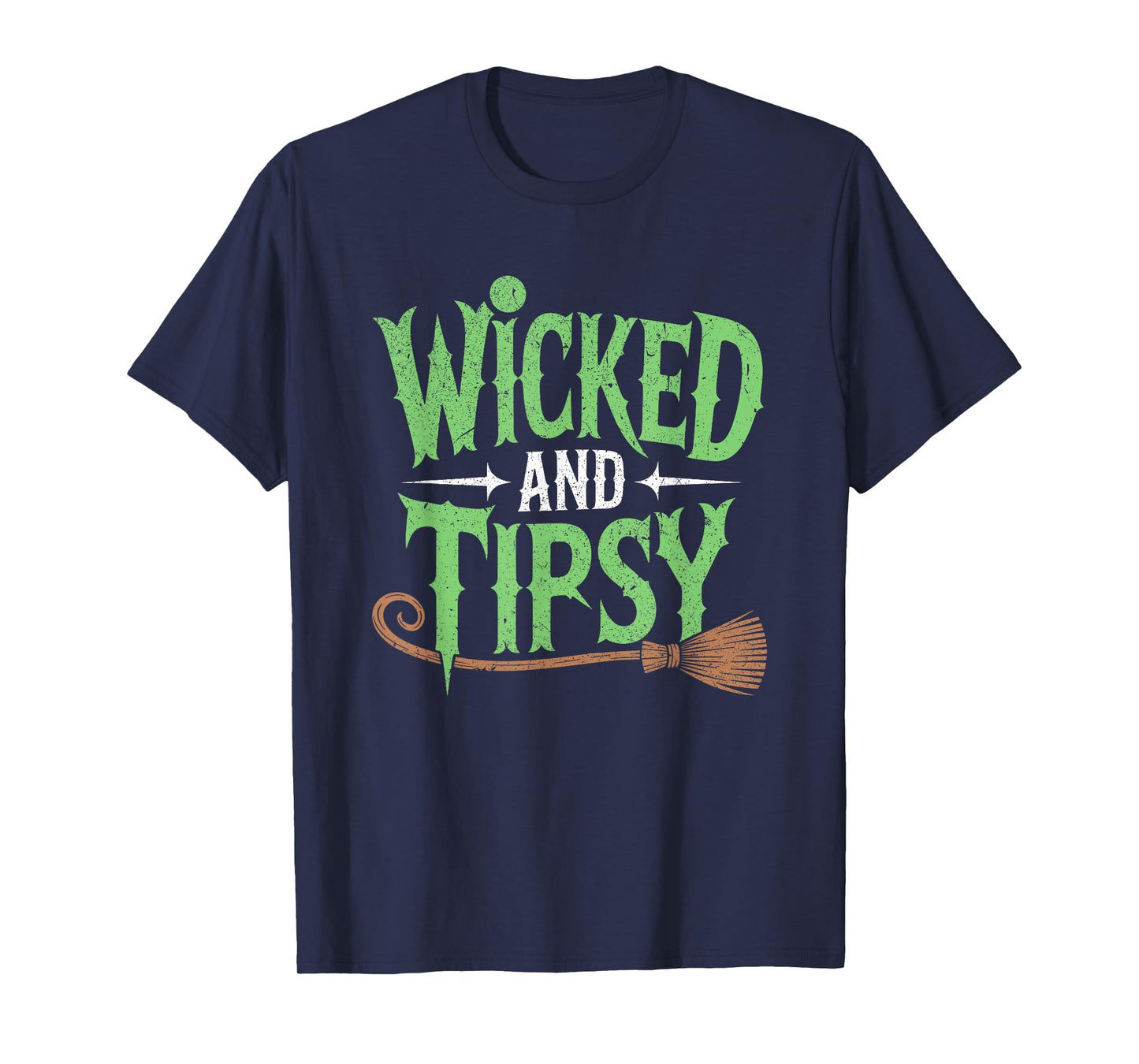 Wicked and Tipsy Halloween Witch Drinking Party T-Shirt