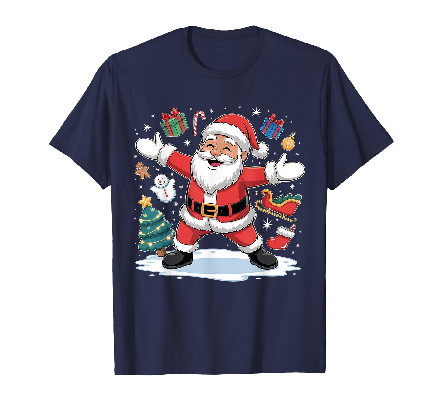 Christmas Boys Dabbing Santa Claus Girls Funny Xmas Dab Cute T-Shirt