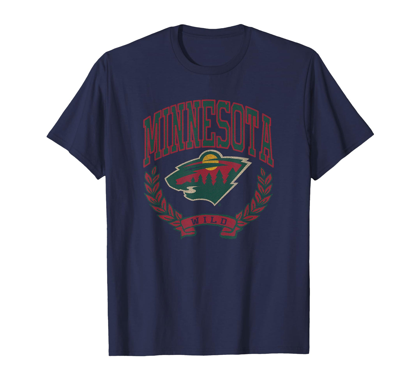 Minnesota Wild Vintage Victory White Officially Licensed T-Shirt
