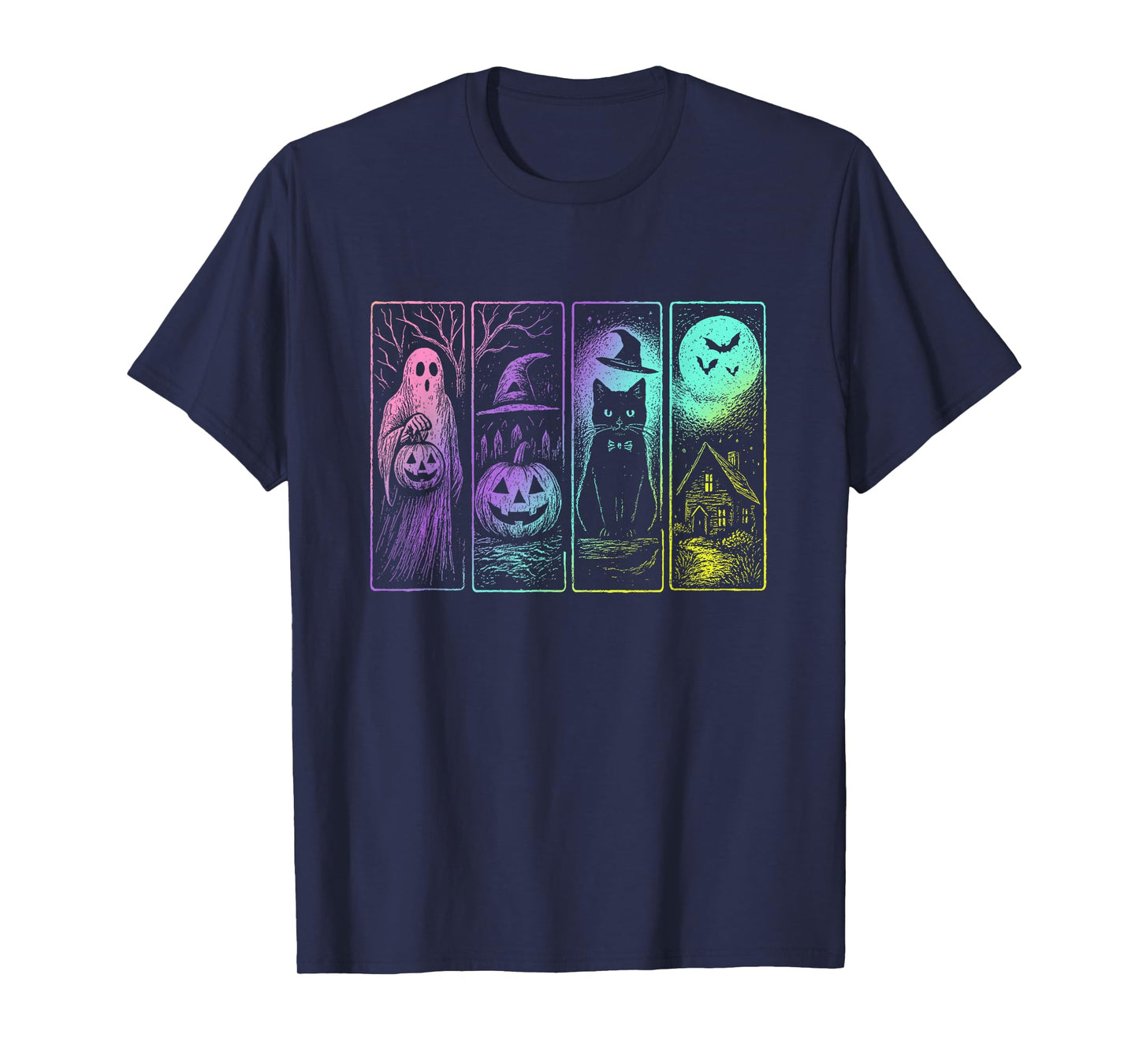 Vintage Halloween Horror Spooky Season Costumes Men Women T-Shirt
