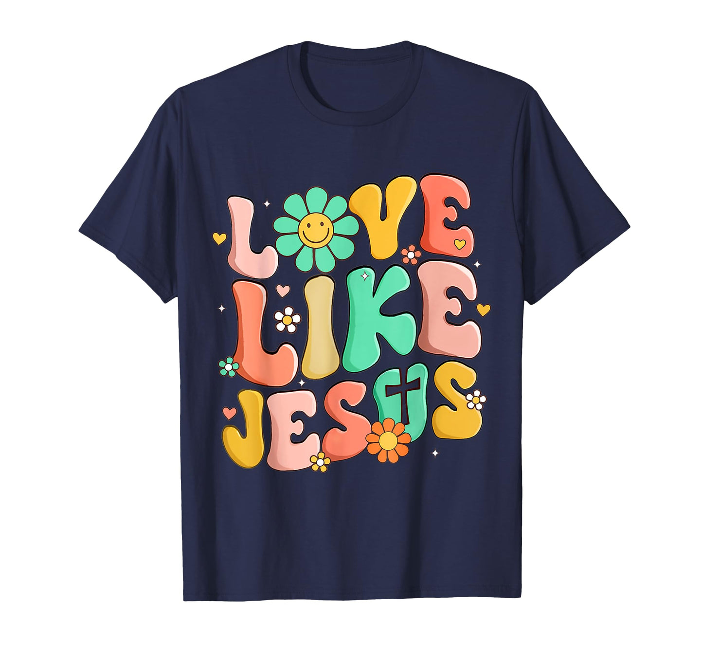 Retro Love Like Jesus Christian Religious God Lovers Gift T-Shirt