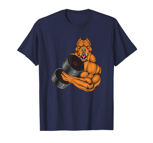 Pit Bull Gym Fitness - Weightlifting Deadlift Bodybuilding T-Shirt
