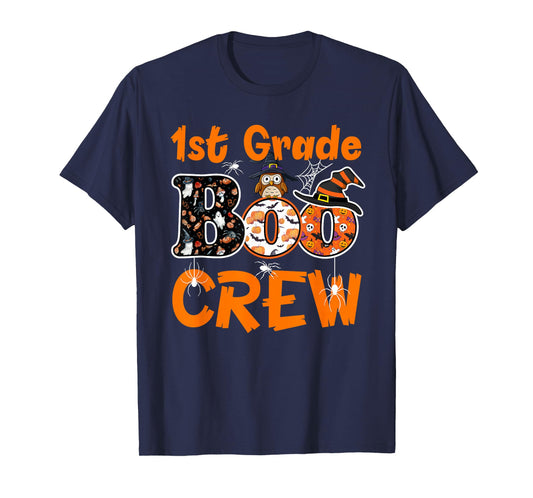 1st Grade Boo Crew Teacher Student Halloween Costume 2025 T-Shirt