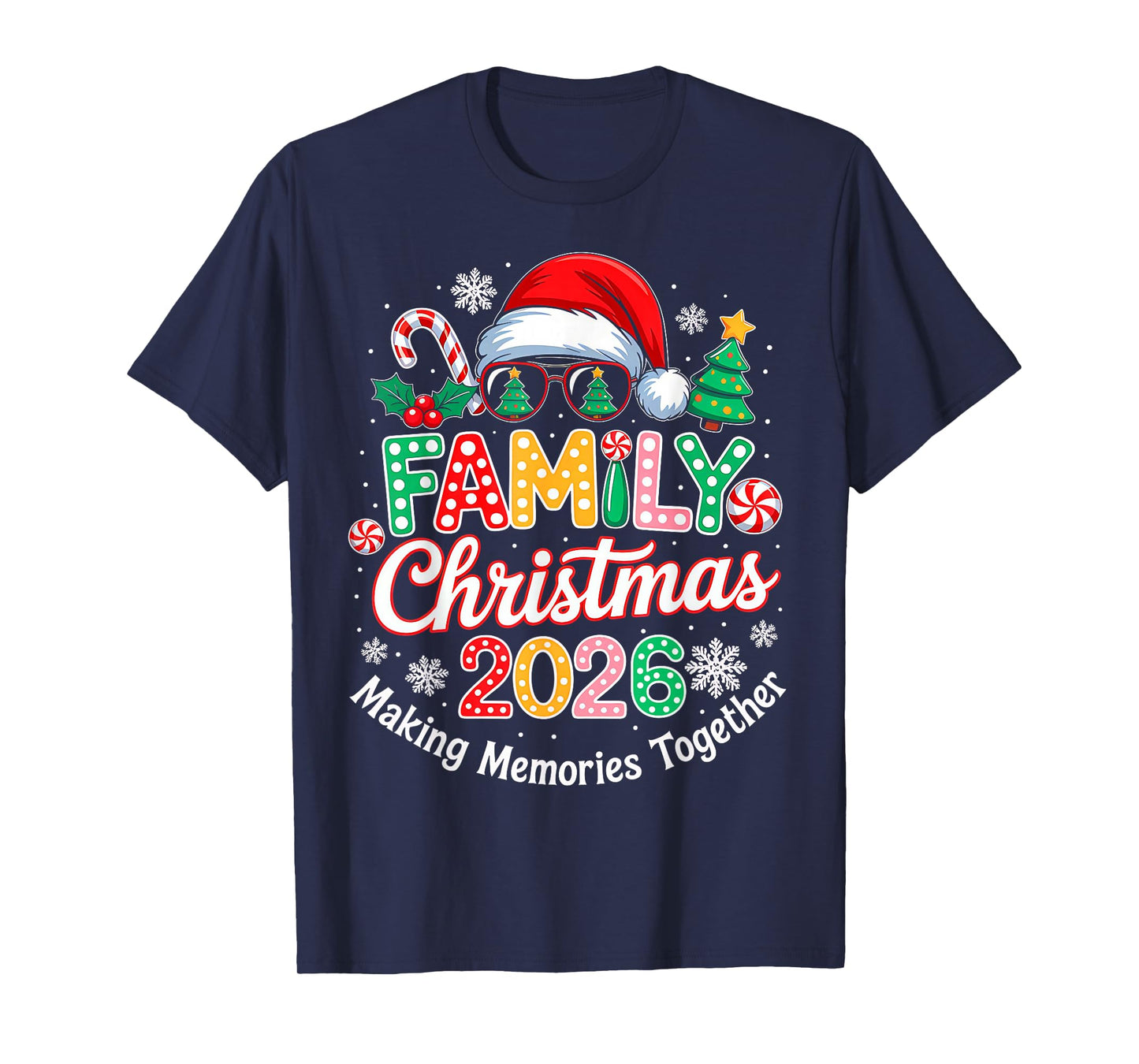 Family Christmas 2026 Christmas Squad Xmas Matching Pajamas T-Shirt