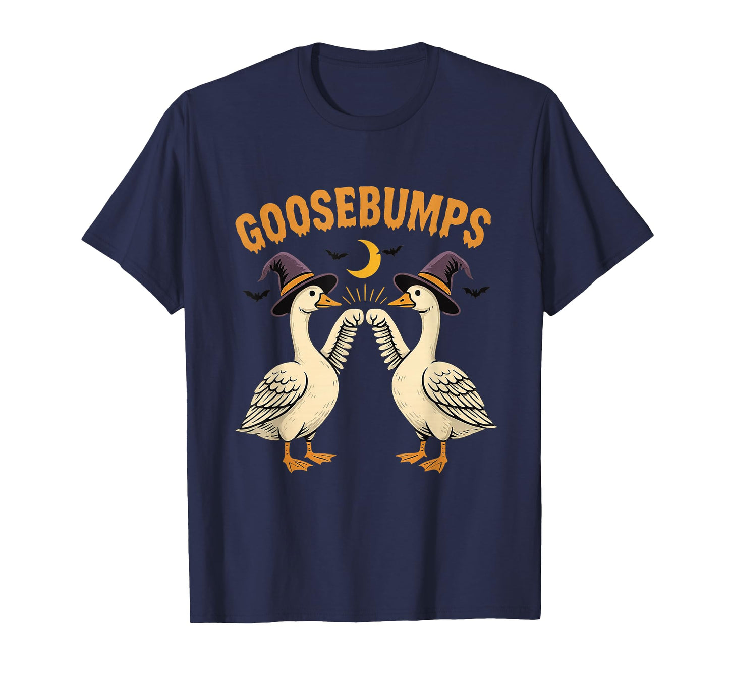 Goosebumps Witch Hat Funny Goose Halloween T-Shirt