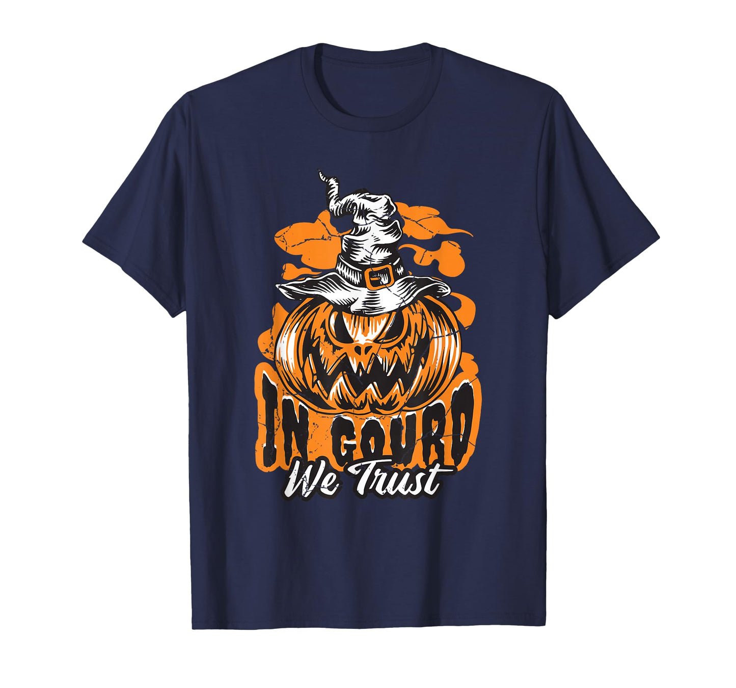 Halloween Pumpkin Jack O Lantern in Gourd We Trust T-Shirt