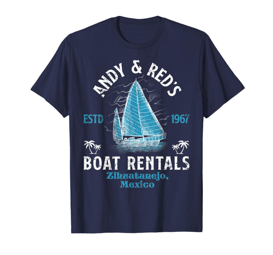 Vintage Andy And Red's Boat Repair Fishing Charters Boating T-Shirt