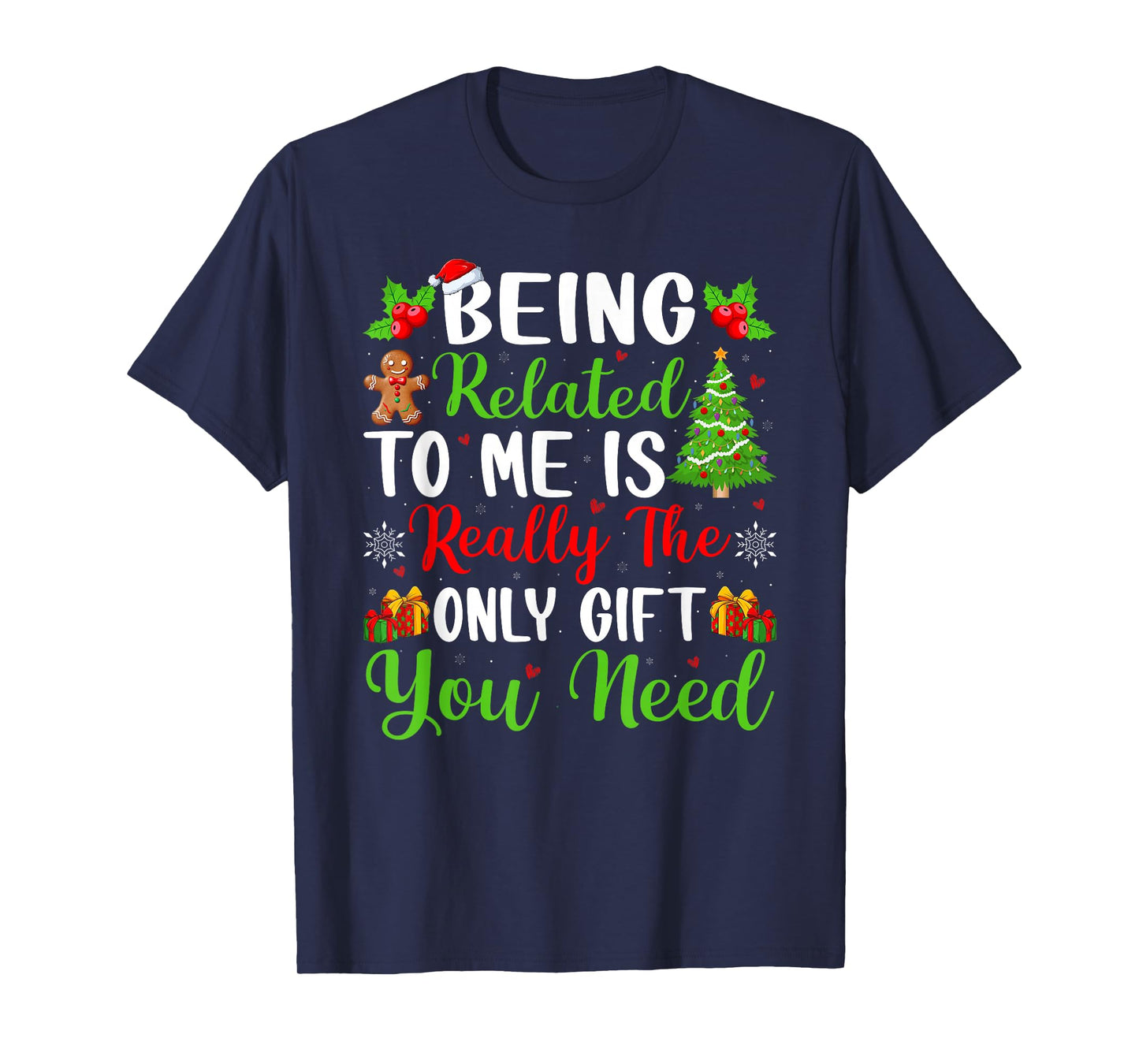 Being Related to Me Family Christmas Pajamas T-Shirt