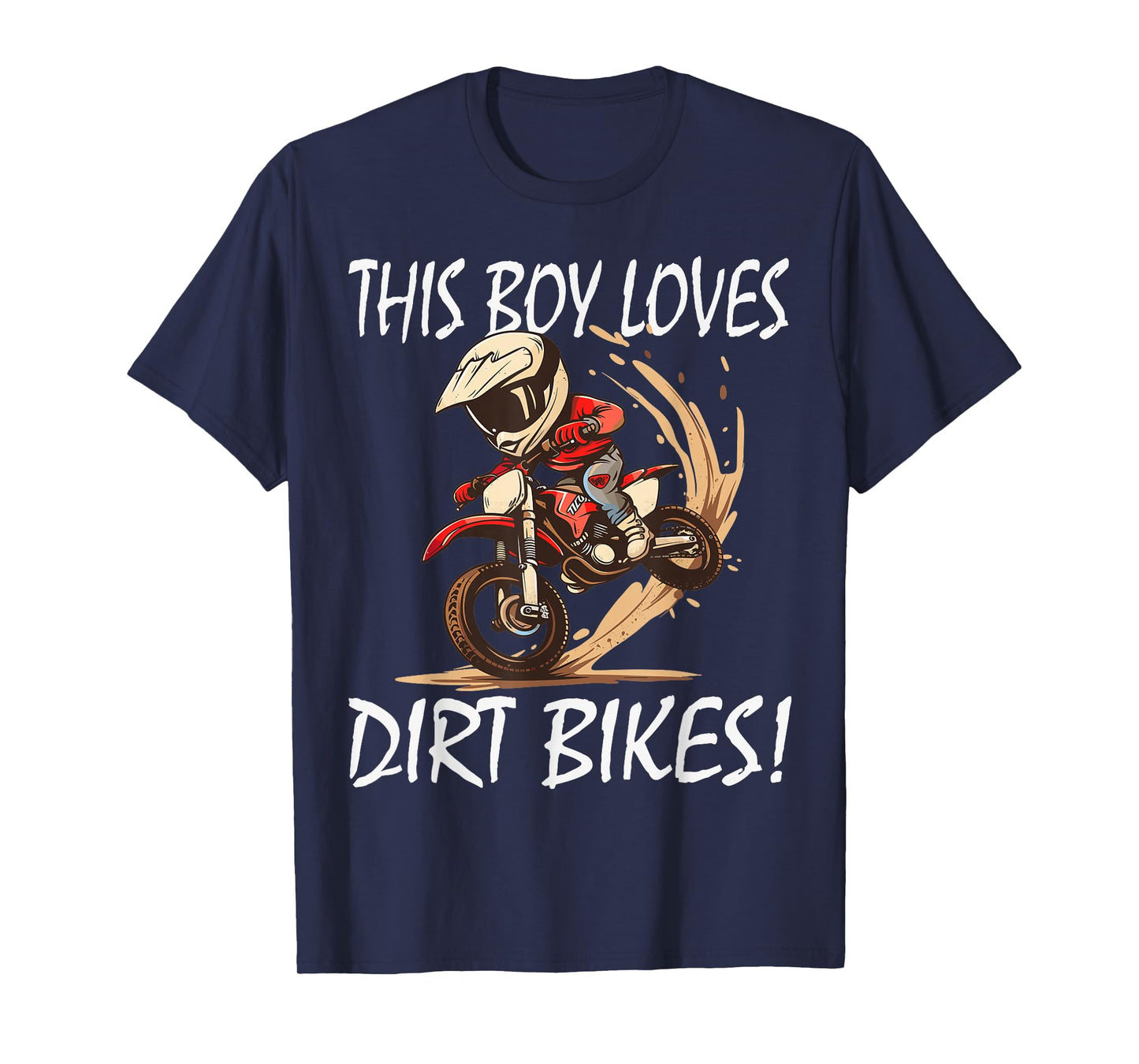 This boy loves dirt bikes, Kids Dirt Bike T-Shirt