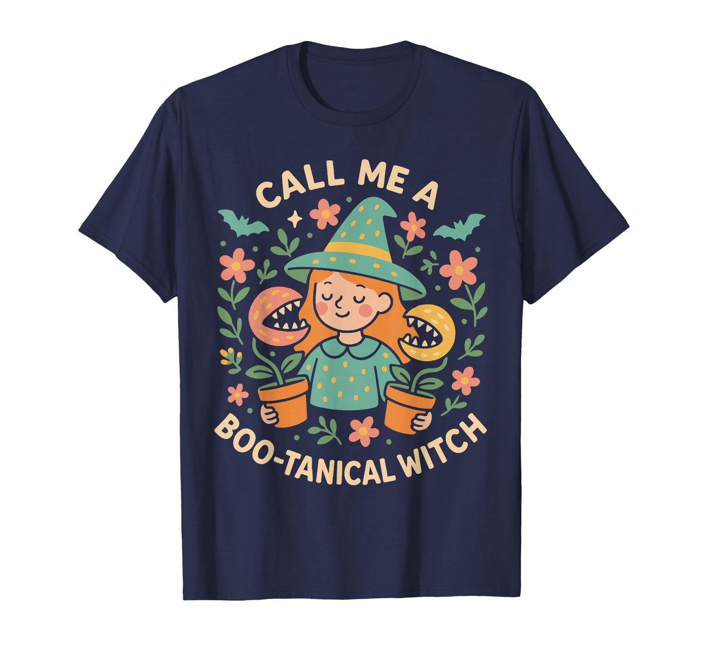Call Me A Boo-Tanical Witch Halloween Costume T-Shirt