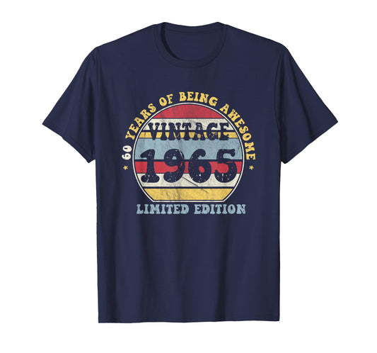 Est 1965 Limited Edition 60-Year-Old Vintage 60th Birthday T-Shirt