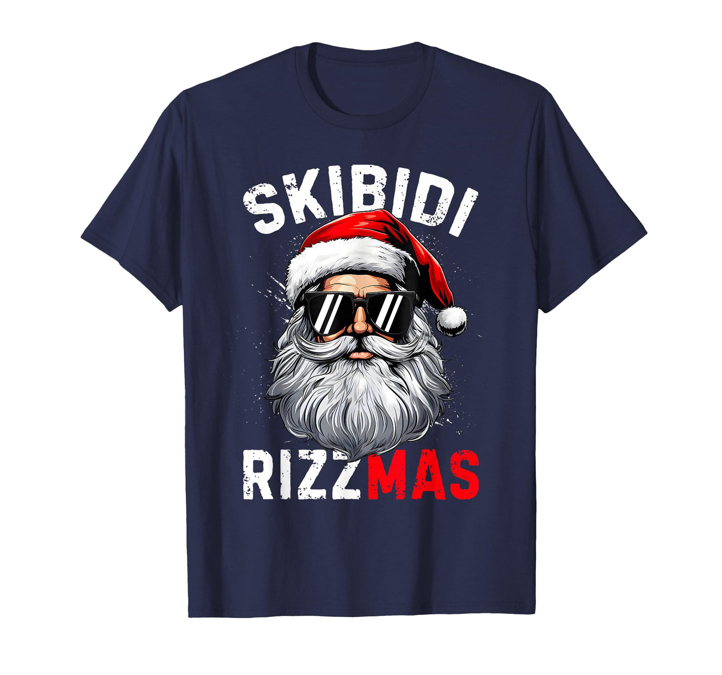 Skibidi Rizzmas Christmas Rizz Santa Claus Charisma Xmas Kid T-Shirt