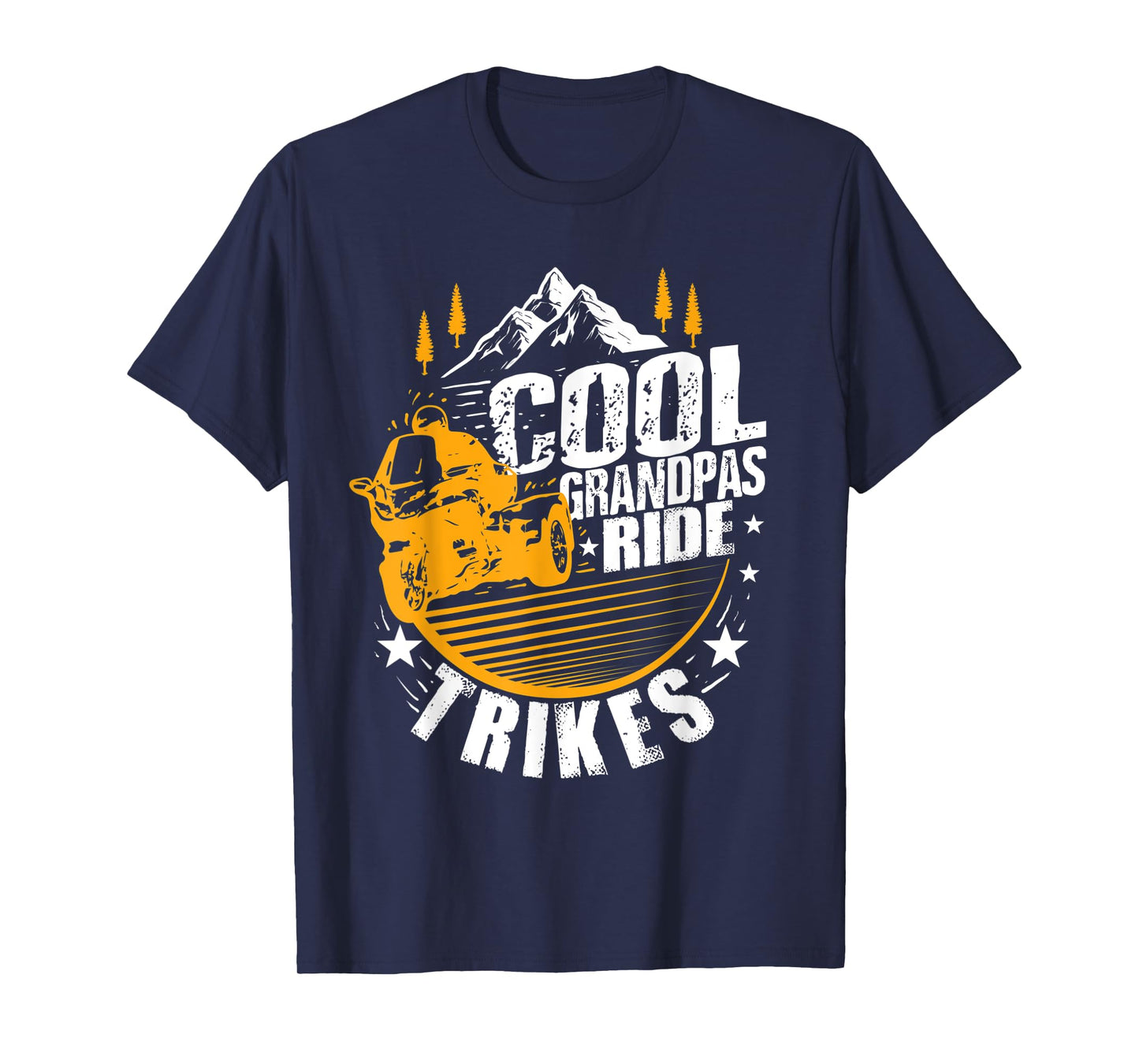 Mens Funny Trike Rider Gift Cool Grandpas Ride Trikes T-Shirt