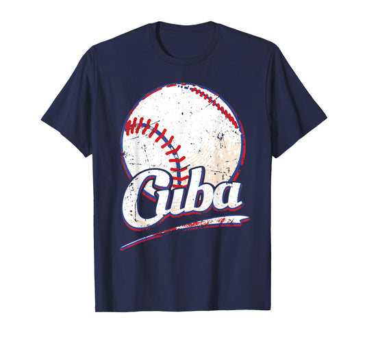 Cuba Shirt Cuban Baseball Fan Team Vintage T-Shirt