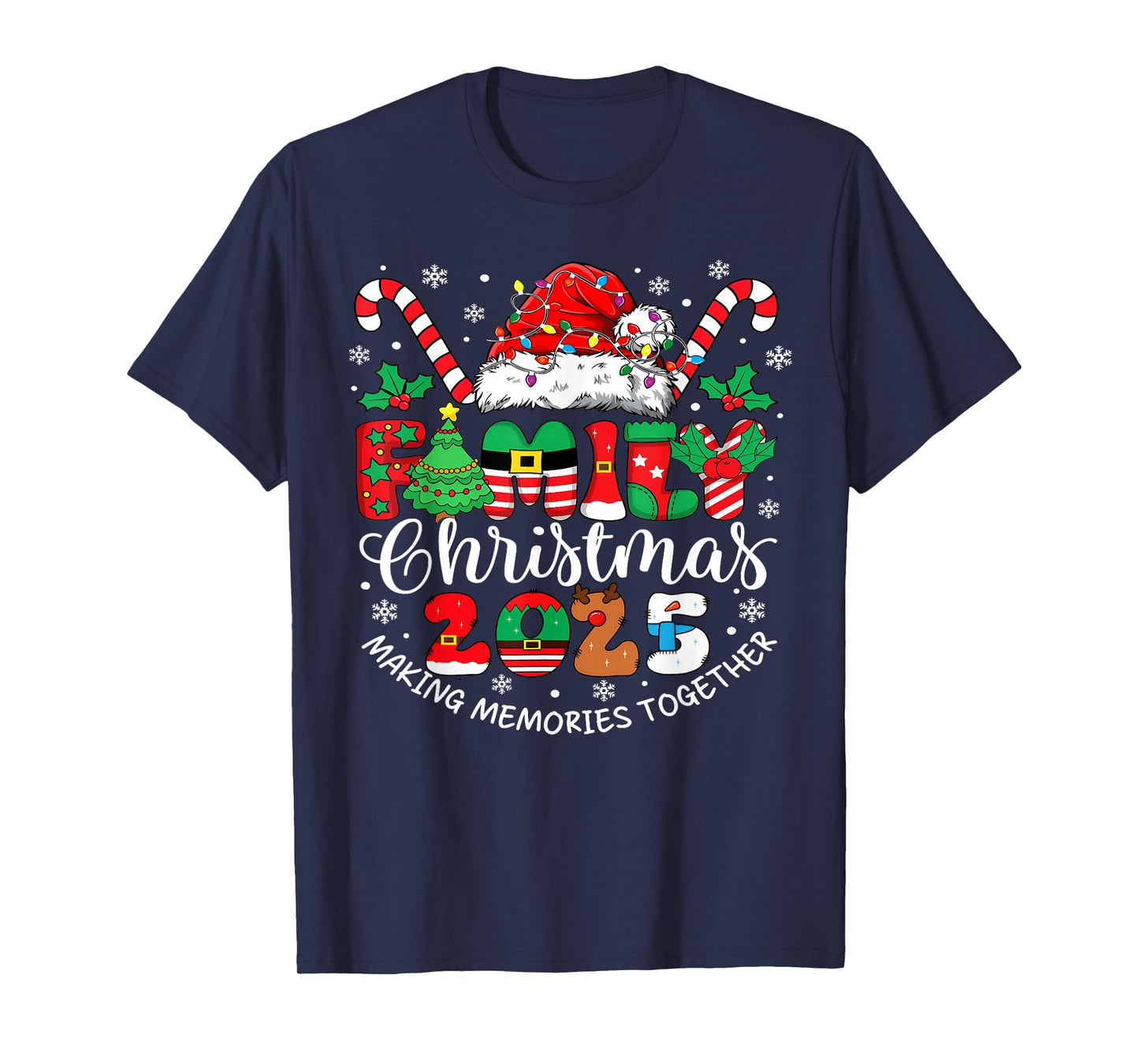 Family Christmas 2025 Making Memories Together Xmas Pajamas T-Shirt
