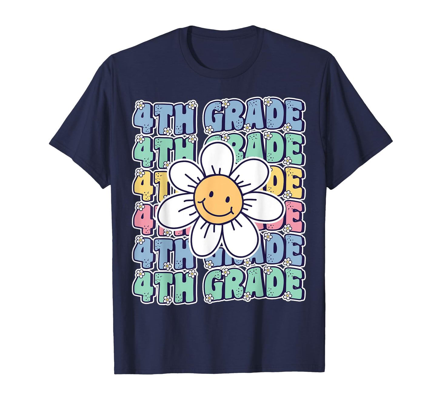 Groovy 4th Grade Back To School First Day of Fourth Grade T-Shirt