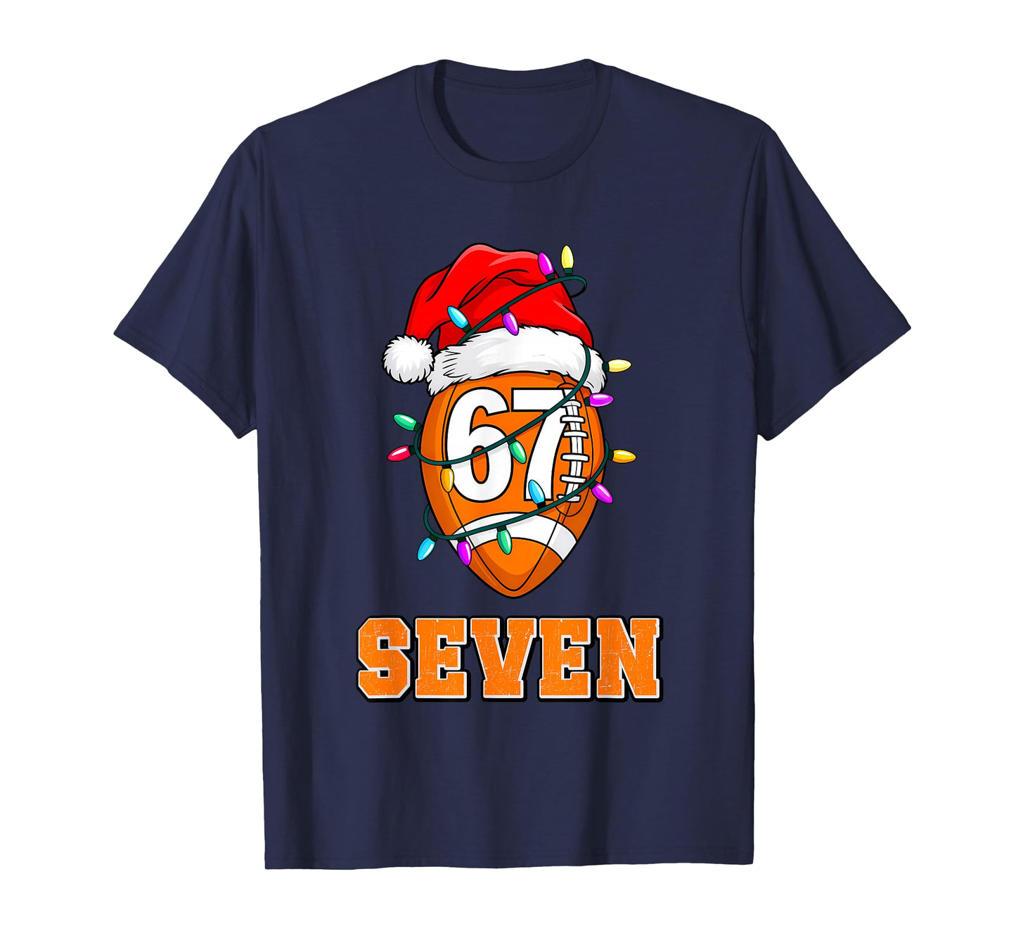 67ENDY Xmas Football – Six & Seven Matching Couple 7 T-Shirt