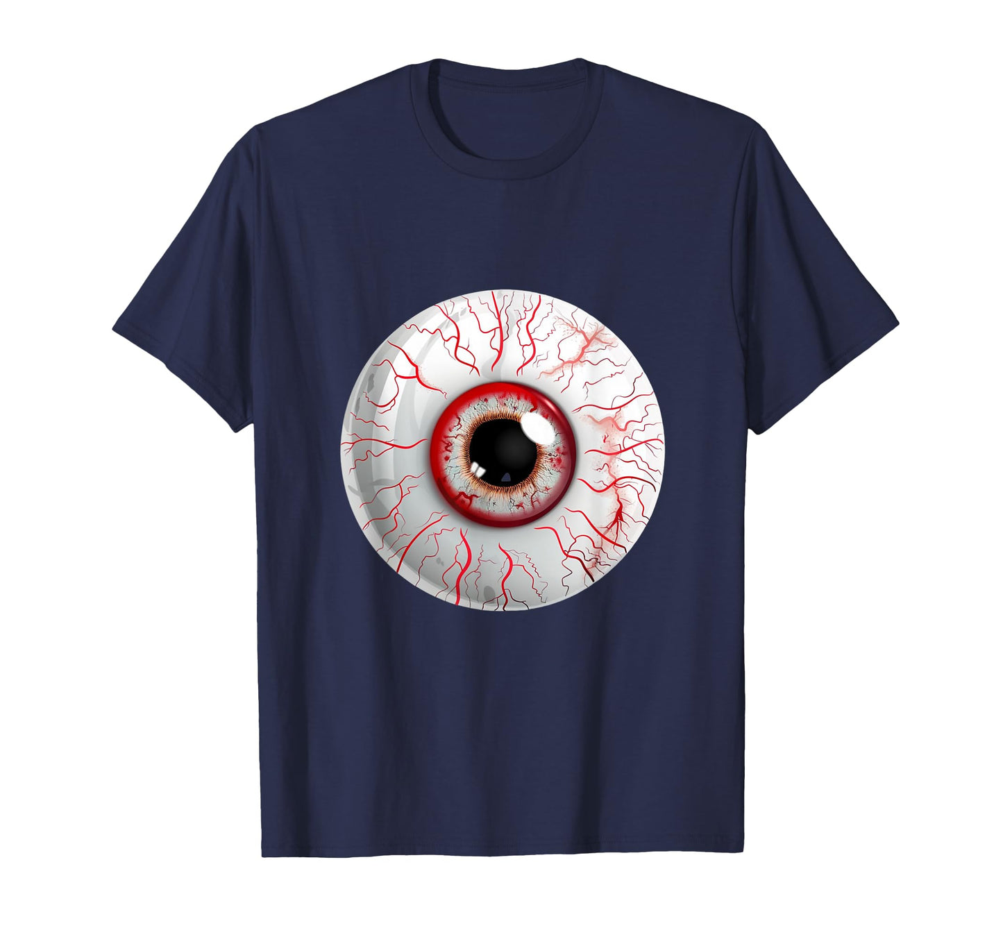 Halloween Eyeball Creepy Funny Lazy Halloween Costume T-Shirt