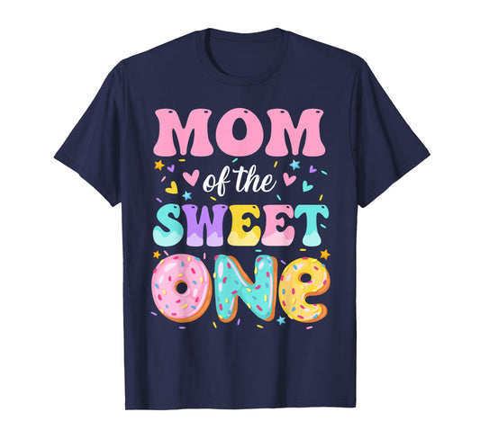 Mom Of The Sweet One 1st Birthday Donut Bday Party T-Shirt