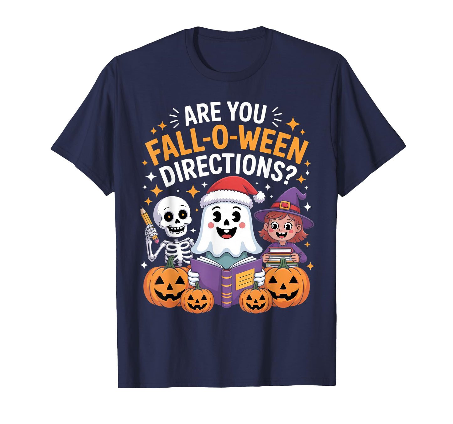 are You Fall O Ween Directions Funny Teacher Halloween Meme T-Shirt
