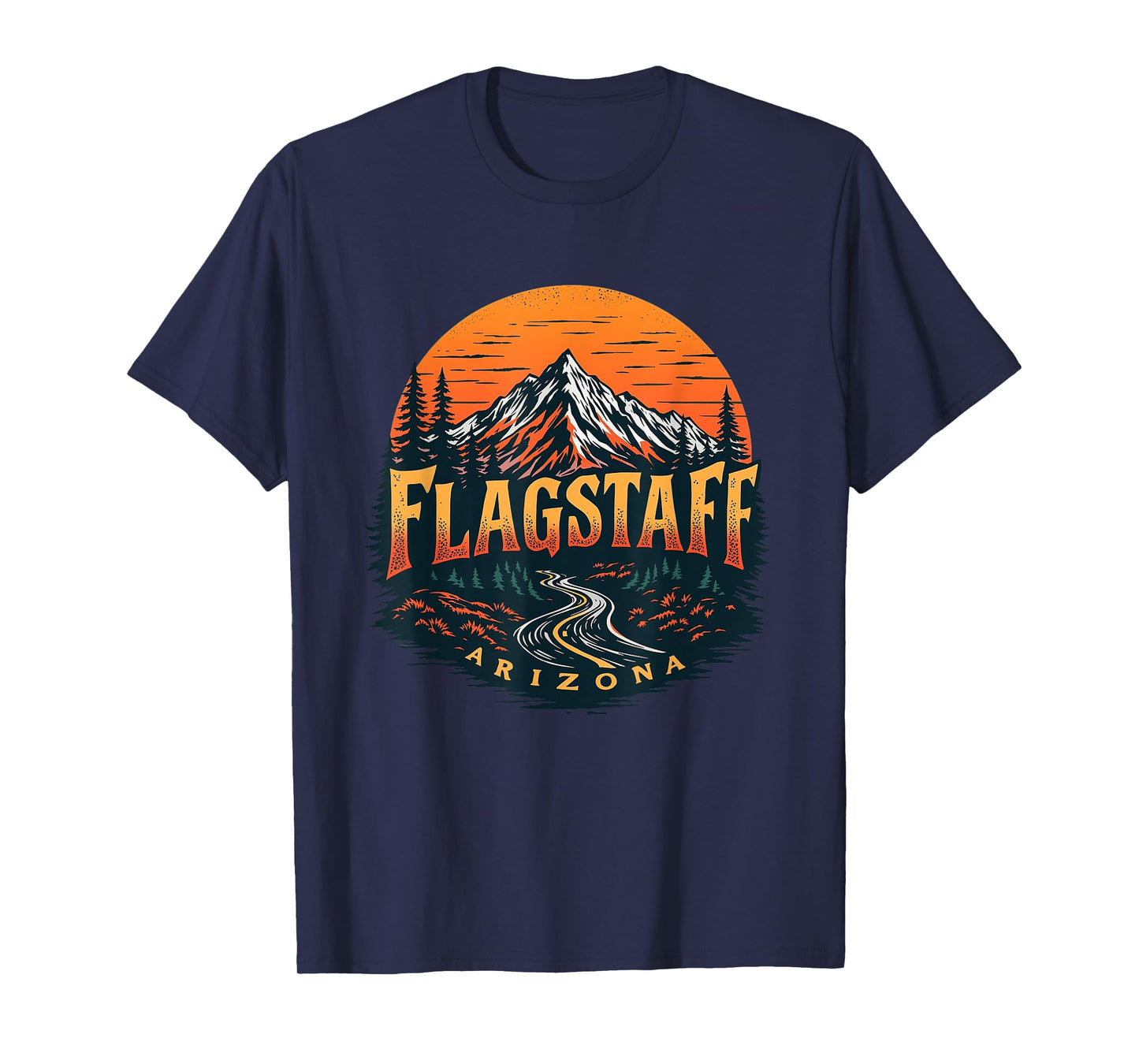 Flagstaff Mountains Vintage Flagstaff Arizona Cityscape T-Shirt