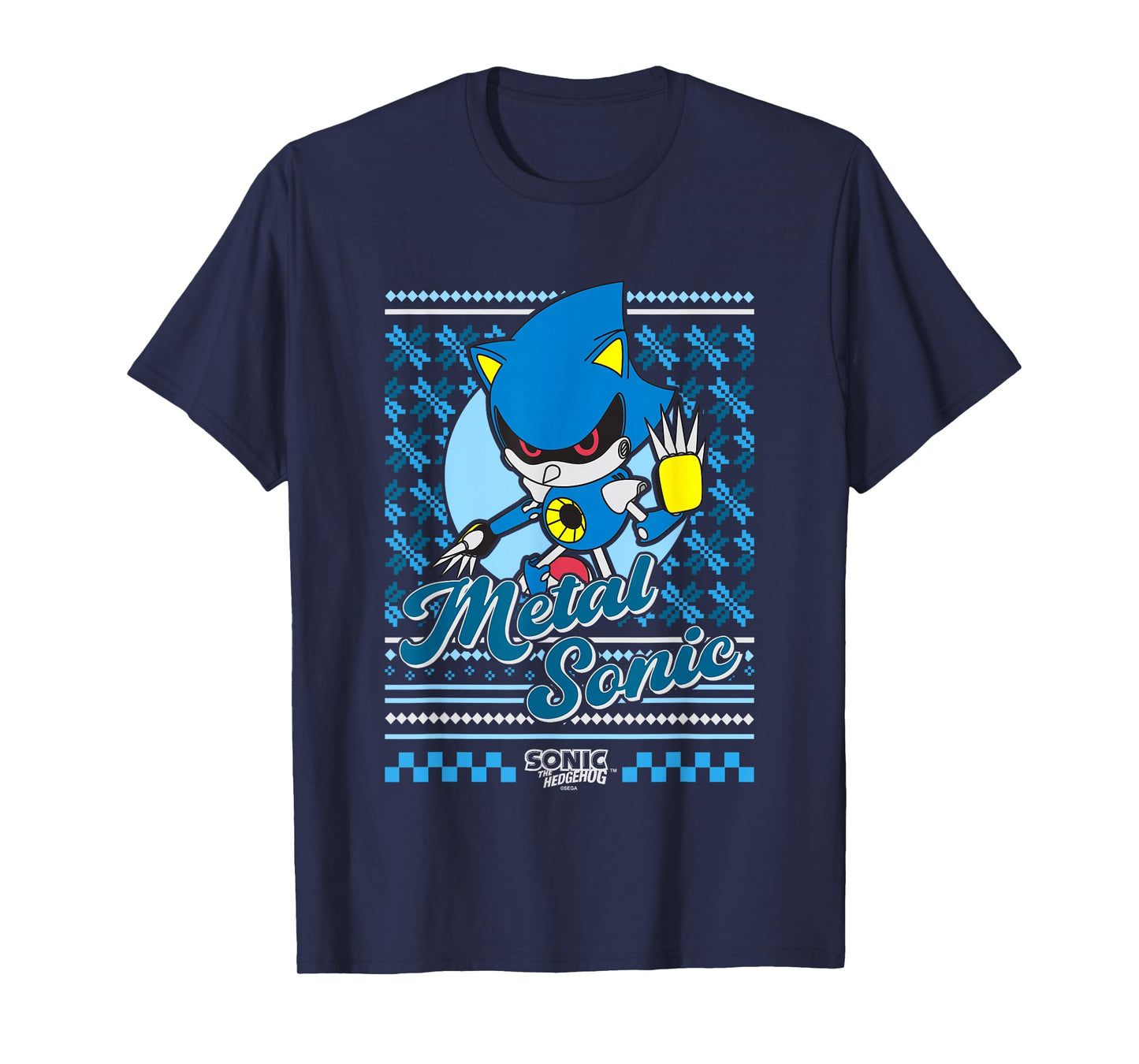 Sonic The Hedgehog Christmas Metal Sonic Ugly Sweater T-Shirt