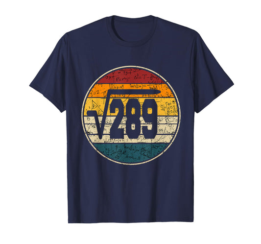 square root of 289 17th years old birthday vintage 17th T-Shirt